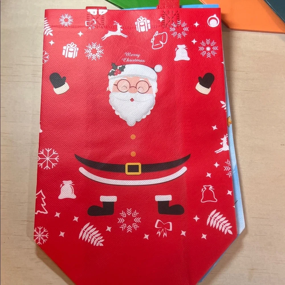 Festive Christmas Gift Bags Set 8 Total Small and Medium